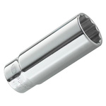 Facom 1/4 in Drive 1/2in Deep Socket, 12 point, 50 mm Overall Length