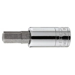 Facom 1/4 in Drive Bit Socket, Hex Bit, 7/32in, 37 mm Overall Length