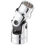 Facom 3/8 in Drive 1/2in Universal Joint Socket, 12 point, 30 mm Overall Length