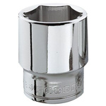 Facom 3/8 in Drive 23mm Standard Socket, 6 point, 33 mm Overall Length