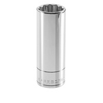 Facom 3/8 in Drive 8mm Deep Socket, 12 point, 55 mm Overall Length