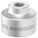 Facom 3/8 in Drive 27mm Oil Filter Socket, 6 point