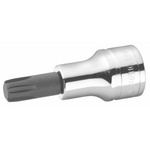 Facom 1/2 in Drive Bit Socket, Spline Bit, 14mm, 100 mm Overall Length