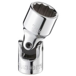 Facom 1/4 in Drive 9/16in Universal Joint Socket, 12 point, 36.8 mm Overall Length