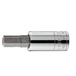 Facom 1/4 in Drive Bit Socket, Hex Bit, 3mm, 37 mm Overall Length