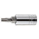 Facom 1/4 in Drive Bit Socket, Torx Bit, T27, 38 mm Overall Length