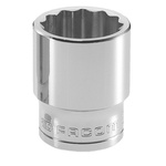 Facom 1/2 in Drive 11/16in Standard Socket, 12 point, 36 mm Overall Length