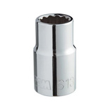 SAM 1/2 in Drive 11mm Standard Socket, 12 point, 38 mm Overall Length