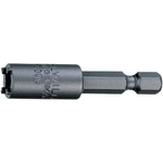 STAHLWILLE 1/4 in Drive Bit Socket, Hex Bit, 6.3mm, 50 mm Overall Length