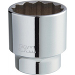 SAM 3/4 in Drive 35mm Standard Socket, 12 point, 65 mm Overall Length