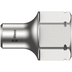 Wera 1/4 in Drive 4mm Standard Socket, 6 point, 18 mm Overall Length