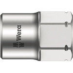 Wera 1/4 in Drive 8mm Standard Socket, 6 point, 18 mm Overall Length