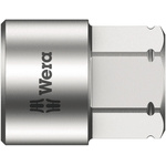 Wera 1/4 in Drive 10mm Standard Socket, 6 point, 18 mm Overall Length
