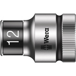 Wera 1/2 in Drive 12mm Standard Socket, 6 point, 37 mm Overall Length