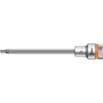 Wera 1/2 in Drive Bit Socket, Hex Bit, 5mm, 140 mm Overall Length
