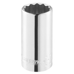 Expert by Facom 1/2 in Drive 22mm Deep Socket, 12 point, 79 mm Overall Length