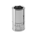 Facom 1/4 in Drive 3/16in Standard Socket, 6 point, 22 mm Overall Length