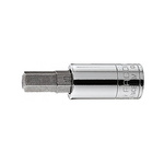 Facom 1/4 in Drive Bit Socket, Hex Bit, 6mm, 37 mm Overall Length