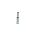 Teng Tools 1/4 in Drive 7mm Deep Socket, 6 point, 49.5 mm Overall Length