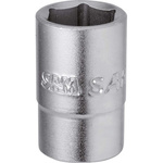 SAM 1/4 in Drive 11mm Standard Socket, 12 point, 25 mm Overall Length