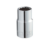 SAM 1/2 in Drive 13mm Standard Socket, 12 point, 38 mm Overall Length