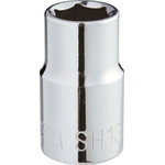 SAM 1/2 in Drive 10mm Standard Socket, 6 point, 38 mm Overall Length
