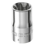 Facom 1/2 in Drive E12 Standard Socket, e-Torx, 37 mm Overall Length