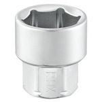 Facom 1/4 in Drive 13mm Standard Socket, 6 point, 18 mm Overall Length