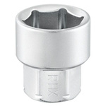 Facom 1/4 in Drive 7mm Standard Socket, 6 point, 18 mm Overall Length