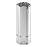Facom 3/8 in Drive 3/4in Deep Socket, 12 point, 63.8 mm Overall Length