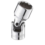Facom 1/4 in Drive 9/32in Universal Joint Socket, 12 point, 32.8 mm Overall Length