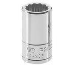 Facom 1/4 in Drive 9mm Standard Socket, 12 point, 22 mm Overall Length