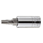 Facom 1/4 in Drive Bit Socket, Torx Bit, T10, 38 mm Overall Length
