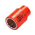 ITL Insulated Tools Ltd 3/8 in Drive 24mm Insulated Standard Socket, 12 point, VDE/1000V, 48 mm Overall Length