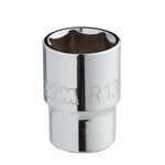 SAM 1/4 in Drive 8mm Standard Socket, 6 point, 25 mm Overall Length