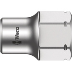 Wera 1/4 in Drive 6mm Standard Socket, 6 point, 18 mm Overall Length