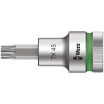 Wera 1/2 in Drive Bit Socket, Torx Bit, T20, 210 mm Overall Length