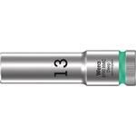 Wera 1/2 in Drive 83mm Deep Socket, 6 point, 150 mm Overall Length