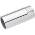 SAM 3/8 in Drive 22mm Deep Socket, 12 point, 63 mm Overall Length