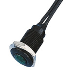 Oxley Blue Indicator, Lead Wires Termination, 12 V ac, 10.2mm Mounting Hole Size