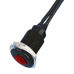 Oxley Red Indicator, Lead Wires Termination, 110 V ac, 10.2mm Mounting Hole Size
