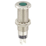 Sloan Green Panel LED, Solder Termination, 5 → 28 V, 8.2 x 7.6mm Mounting Hole Size, IP68