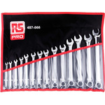 RS PRO 14-Piece Spanner Set, 6 → 22 mm, Chrome Vanadium Steel