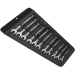 Wera Joker 6003 Series 11-Piece Ring Spanner Set, 10 → 19 mm, Chrome Molybdenum Steel