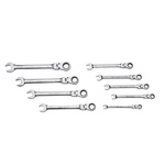 SAM 9-Piece Combination Ratchet Spanner Set, 8 → 19 mm