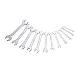 SAM 12-Piece Open Ended Spanner Set, 6 x 7 → 30 x 32 mm, Chrome Vanadium Steel