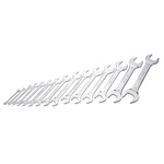 SAM 15-Piece Open Ended Spanner Set, 4 x 5 → 38 x 42 mm, 4 x 5 → 38 x 42 mm, Chrome Vanadium Steel