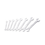 SAM 8-Piece Open Ended Spanner Set, 8 x 9 → 22 x 24 mm, Chrome Vanadium Steel