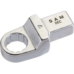 SAM DEC Series Rectangular End Cap, 78.7 mm, 30mm Insert, Chrome Finish