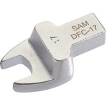 SAM DFC Series Spanner Head, 25 mm, 14 x 18mm Insert, Chrome Finish
